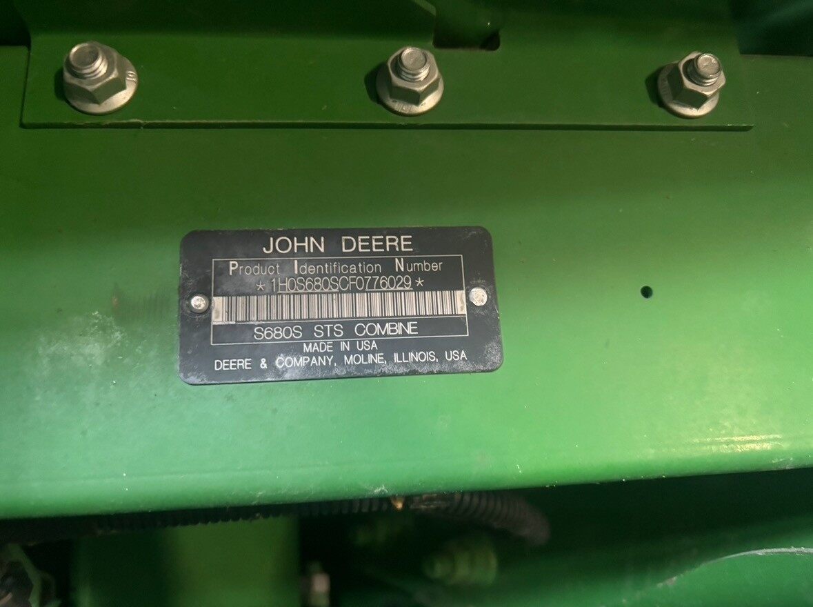 JohnDeere 约翰迪尔S680收割机